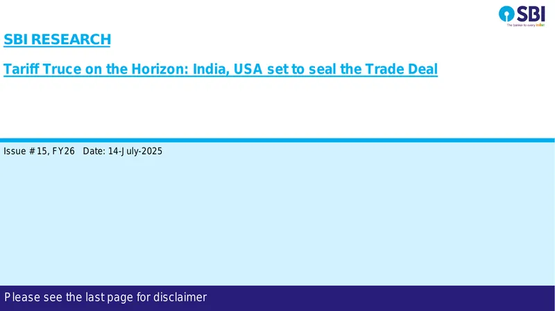 India-US Trade Deal Analysis and Export Opportunities