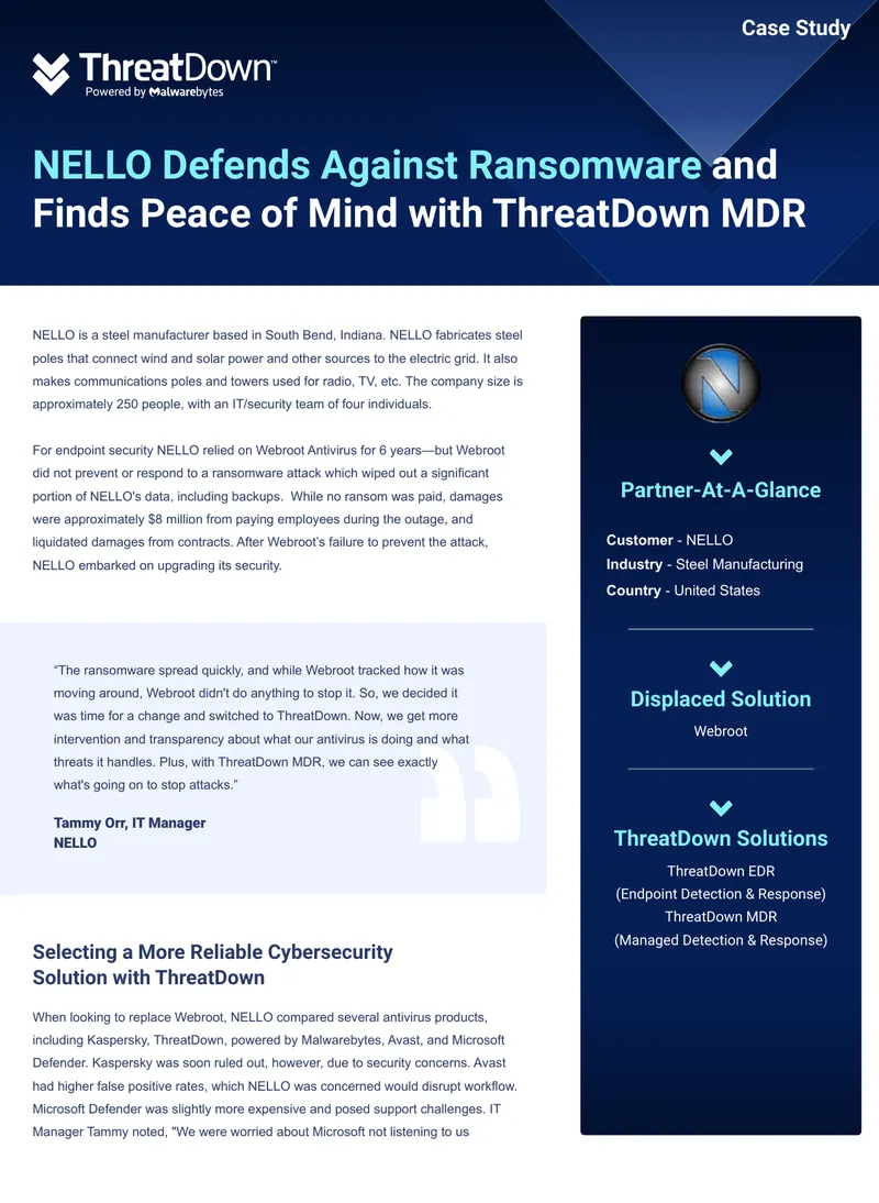 Selecting a More Reliable Cybersecurity Solution with ThreatDown