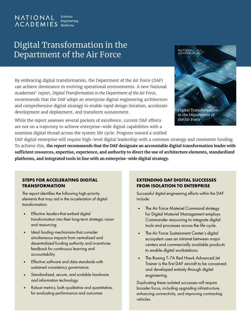 Digital Transformation in the Department of the Air Force