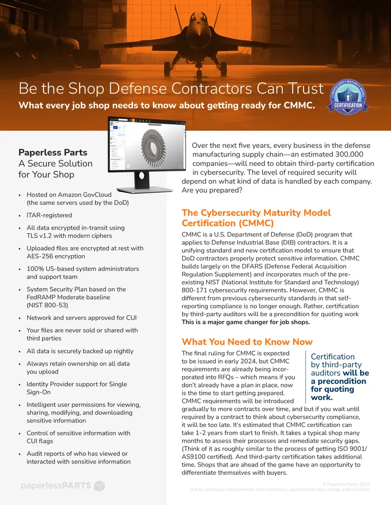Preparing for Cybersecurity Maturity Model Certification