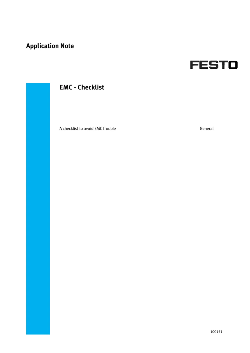 EMC Checklist for System Integrity preview page 1