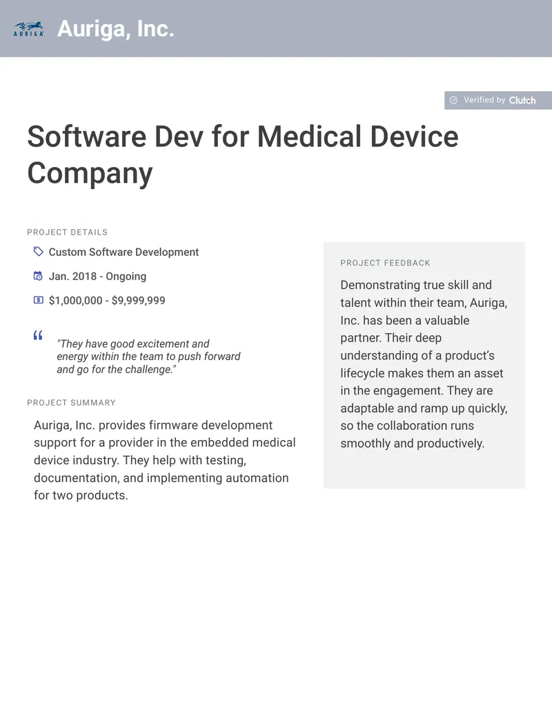 Custom Software Development for Medical Devices
