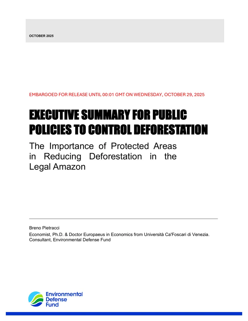 Public Policies to Control Deforestation in the Legal Amazon