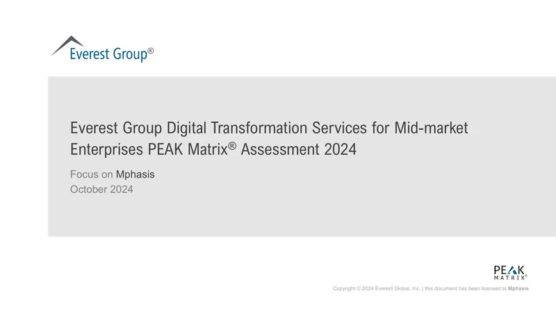 Digital Transformation Services for Mid-market Enterprises Assessment 2024