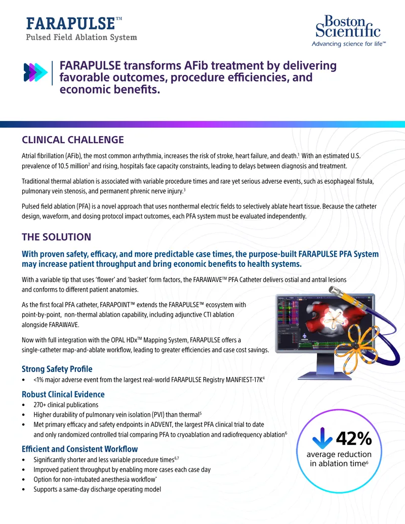 FARAPULSE Pulsed Field Ablation System Overview