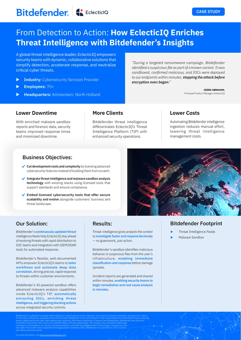 Enhancing Threat Intelligence with Bitdefender Solutions
