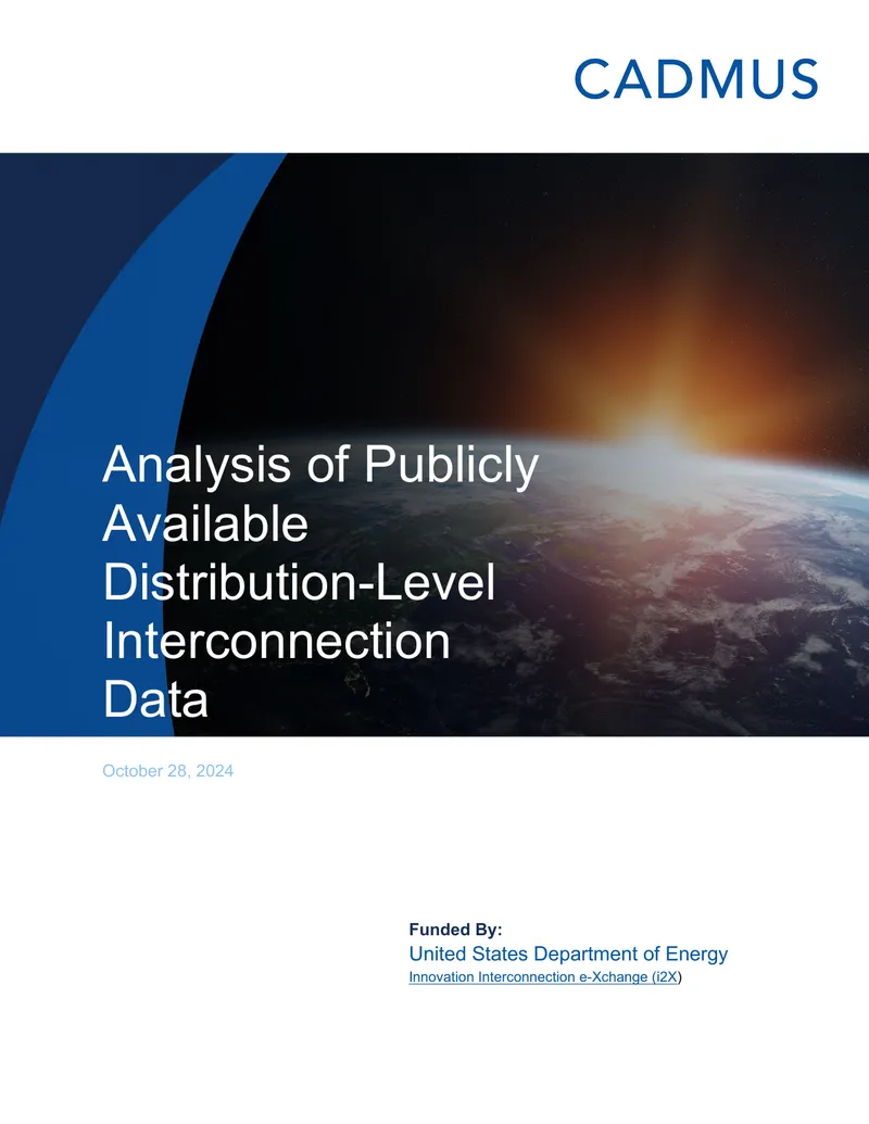 Analysis of Distribution-Level Interconnection Data