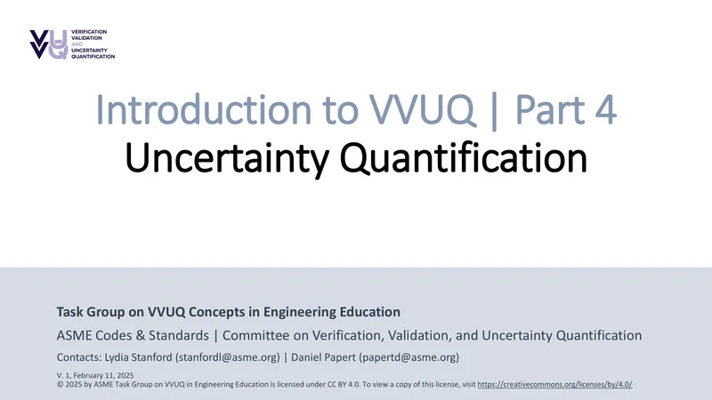 Introduction to Uncertainty Quantification Concepts preview page 1