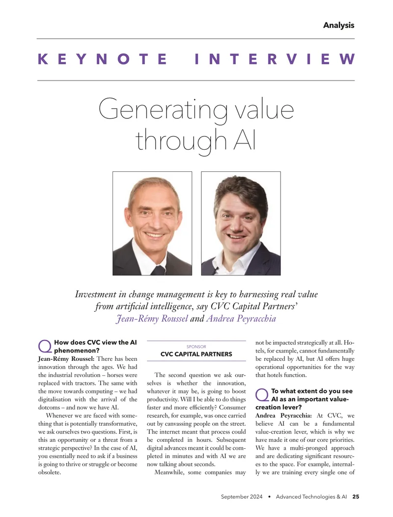 AI as a Value-Creation Lever in Business