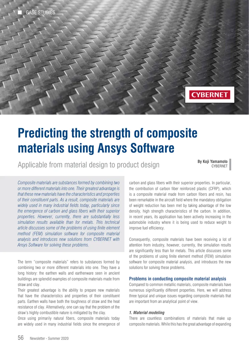Challenges in Composite Material Analysis Using FEM