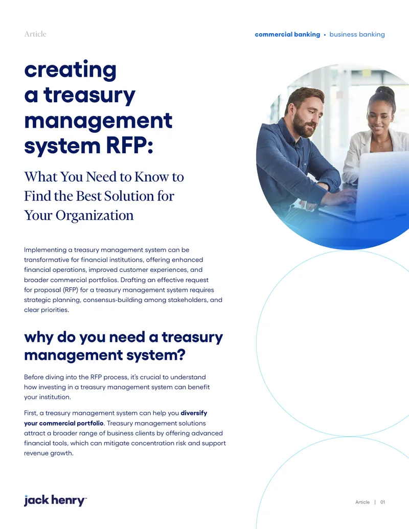 Creating a Treasury Management System RFP