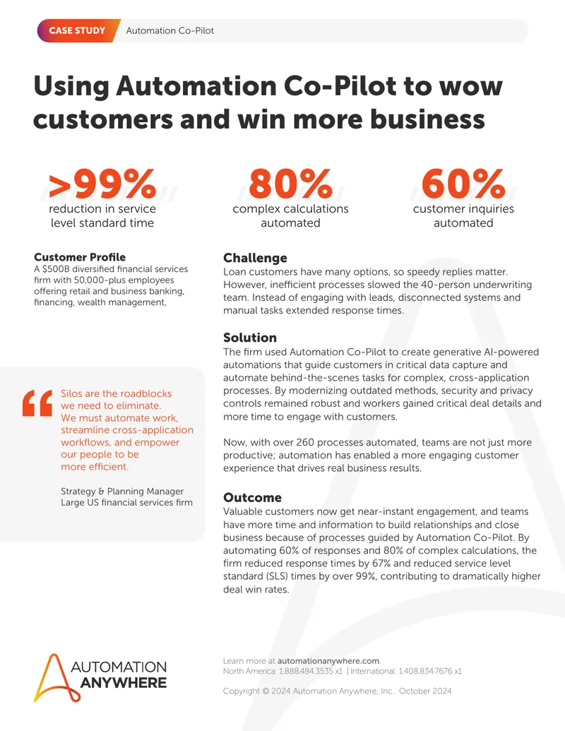 Automation Co-Pilot Case Study on Customer Engagement