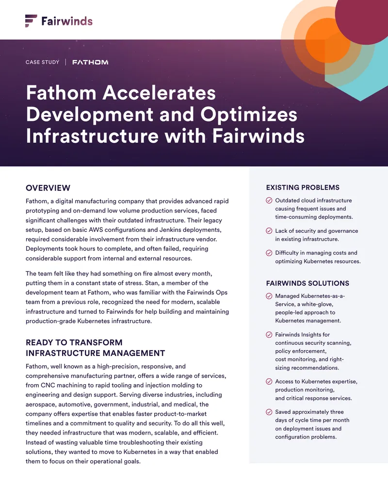 Fathom Infrastructure Optimization Case Study