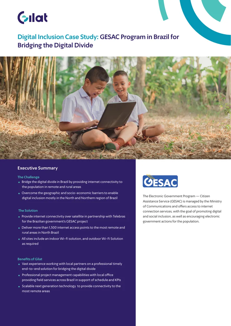 Digital Inclusion Case Study: GESAC Program in Brazil
