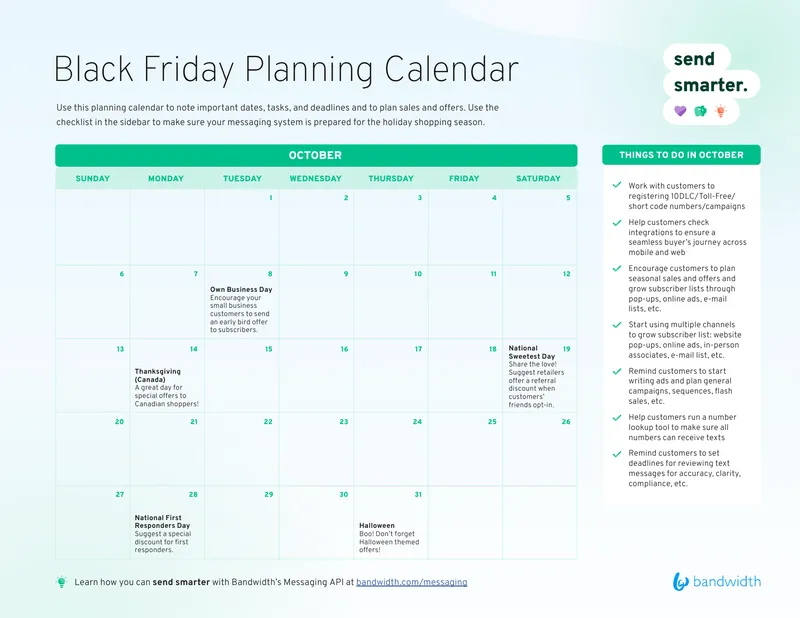 Black Friday Planning Calendar Guide