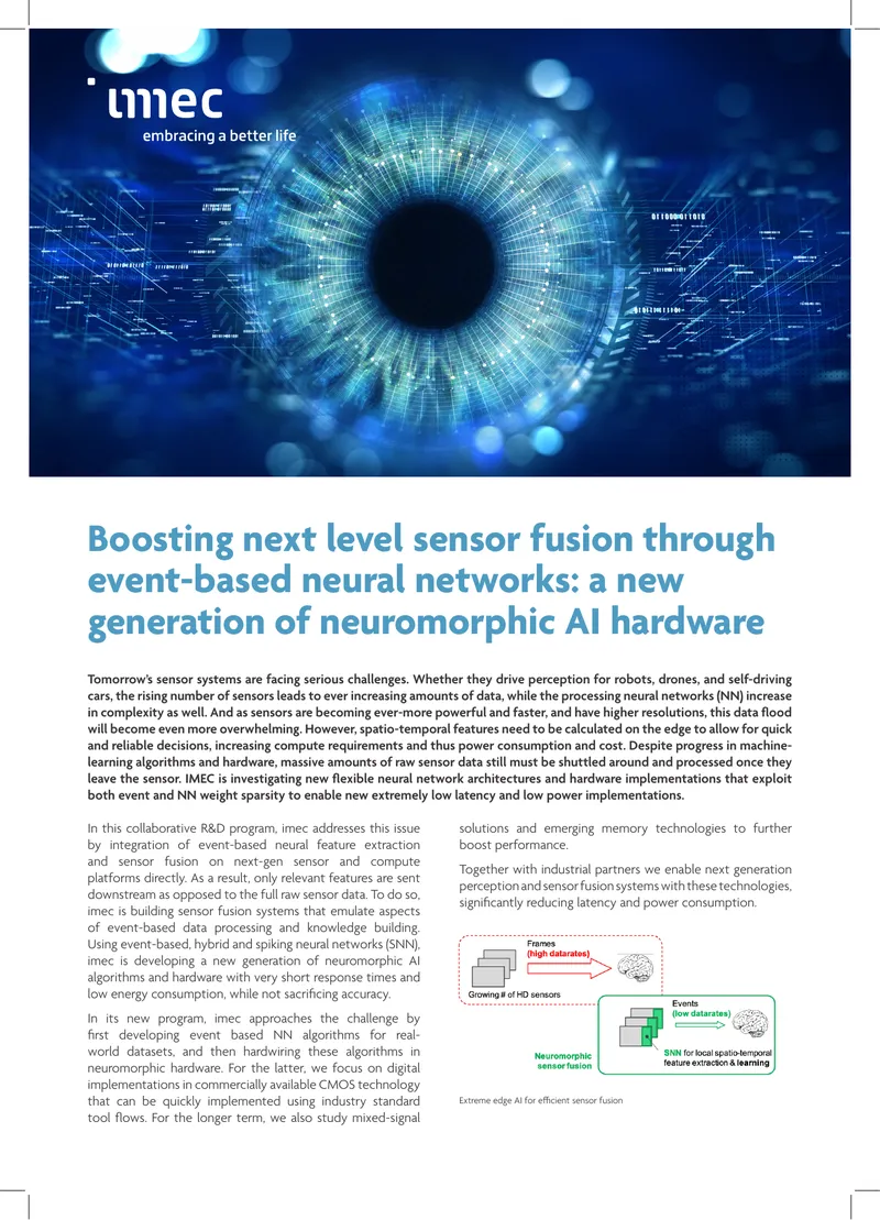 Event-Based Neural Networks for Sensor Fusion