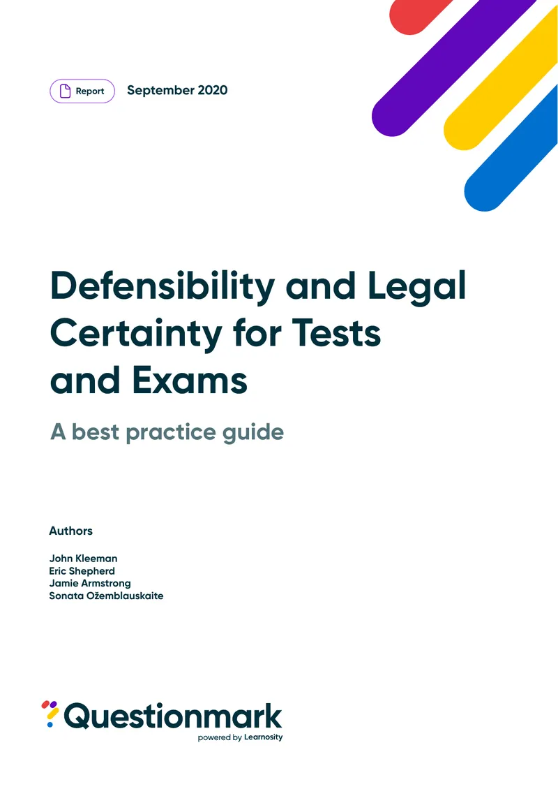 Defensibility and Legal Certainty in Assessments Guide