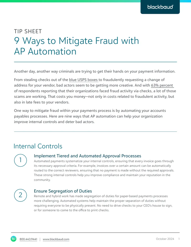 Ways to Mitigate Fraud with AP Automation