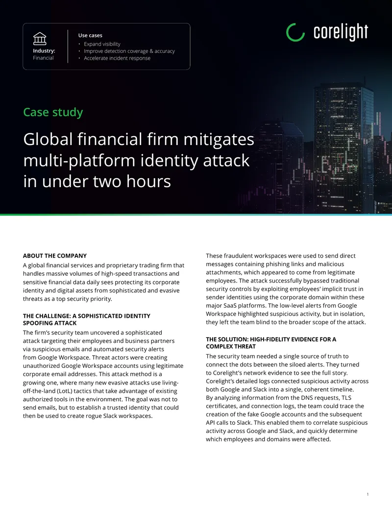Case Study on Mitigating Identity Attacks