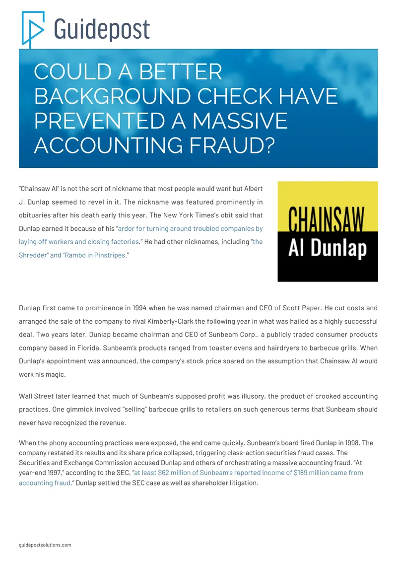 Background Check Importance in Preventing Fraud