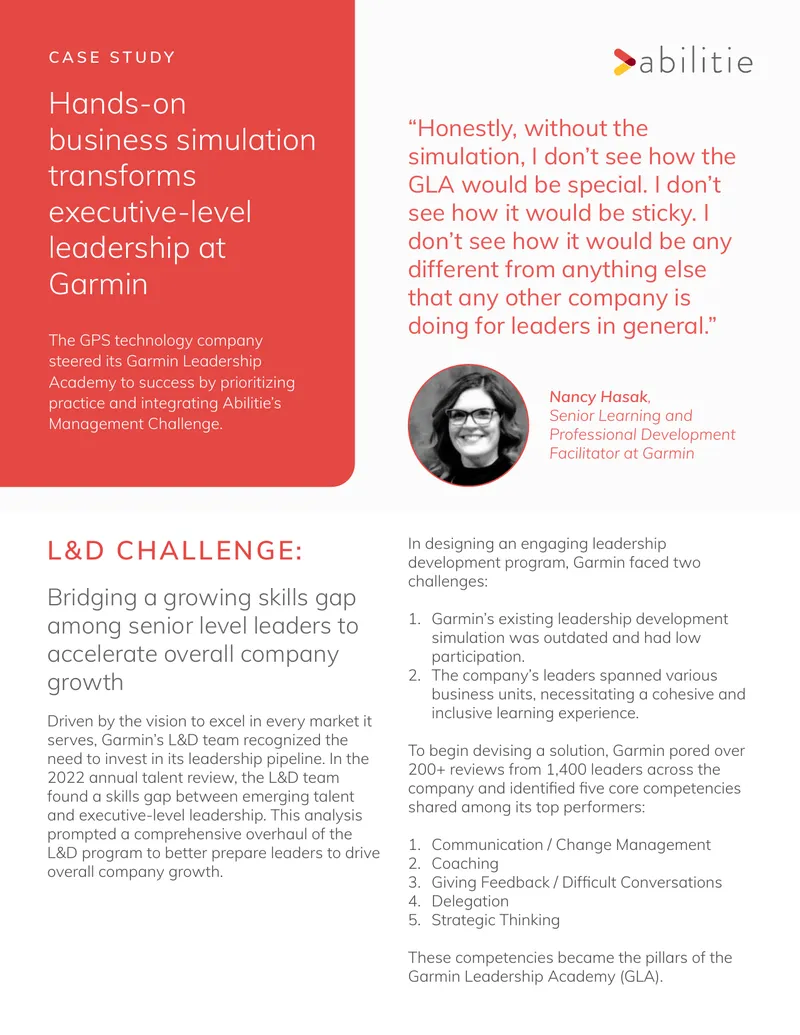 Garmin Leadership Academy Case Study