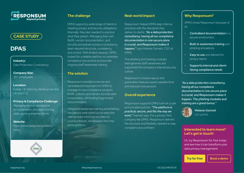 Data Protection Consultancy Compliance Case Study