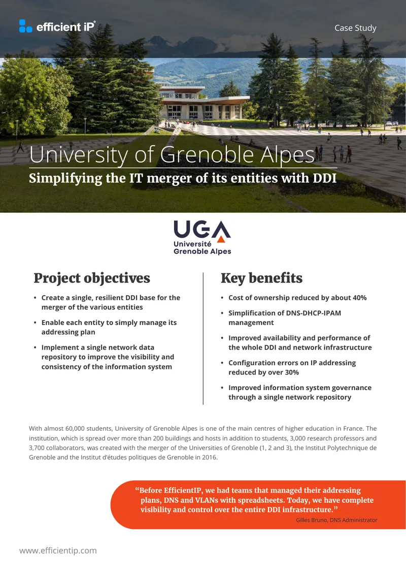 University of Grenoble Alpes DDI Implementation Case Study