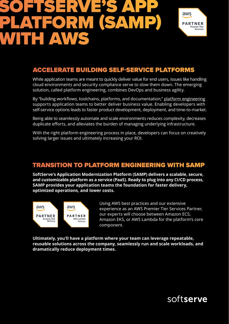 Platform Engineering and Application Modernization Overview