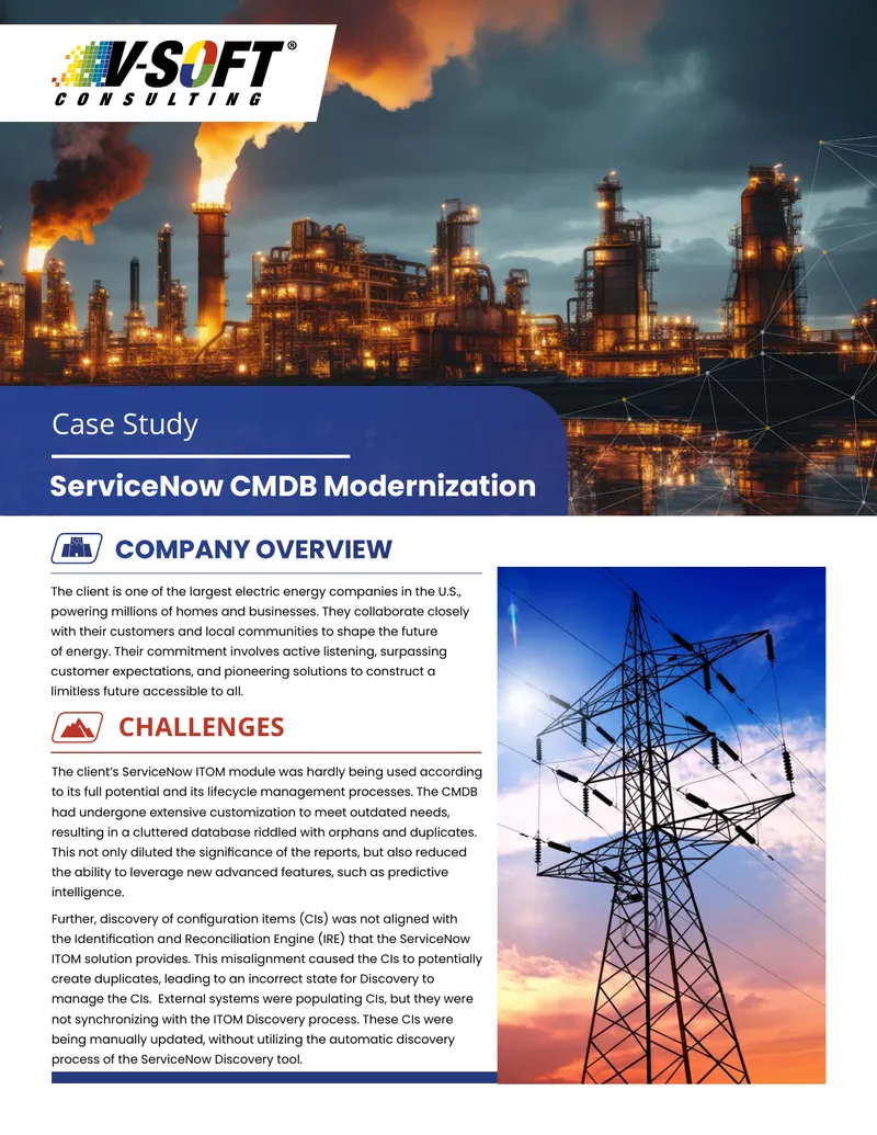 ServiceNow CMDB Modernization Case Study