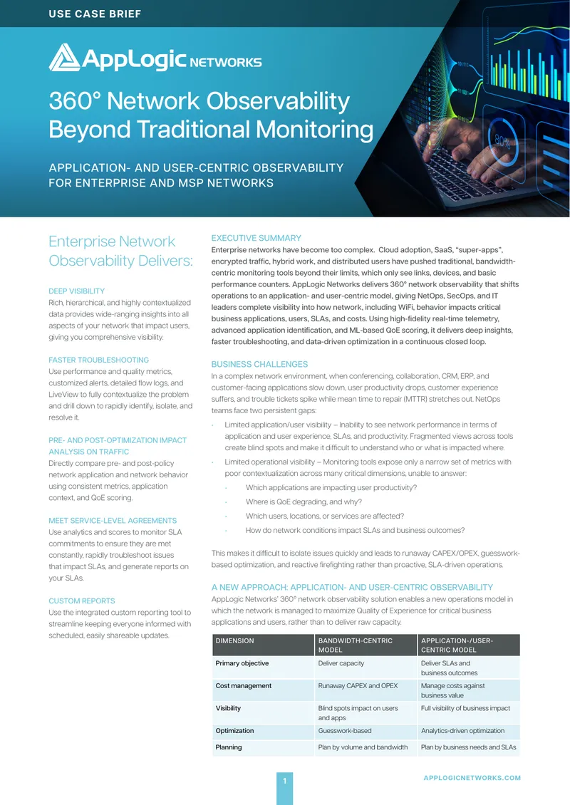 360° Network Observability for Enterprise Networks