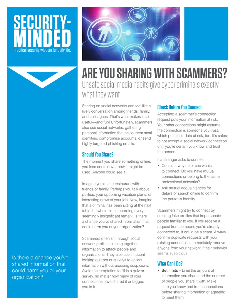 Social Media Safety and Scam Awareness Guide
