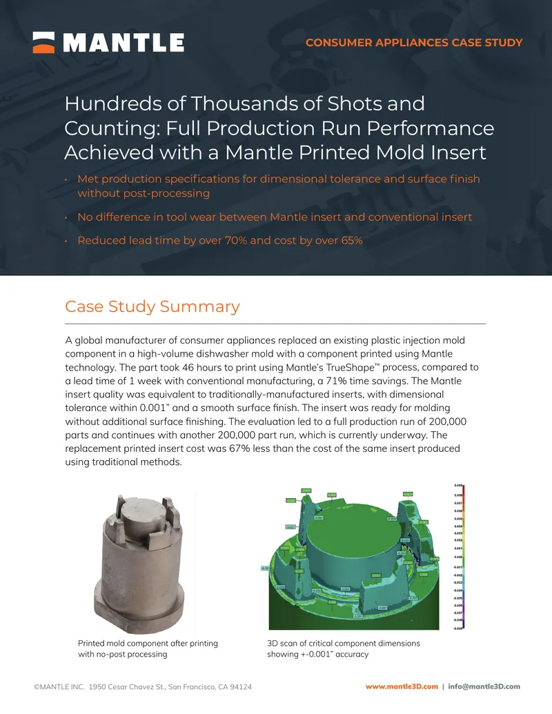 Consumer Appliances Case Study on Mantle Technology