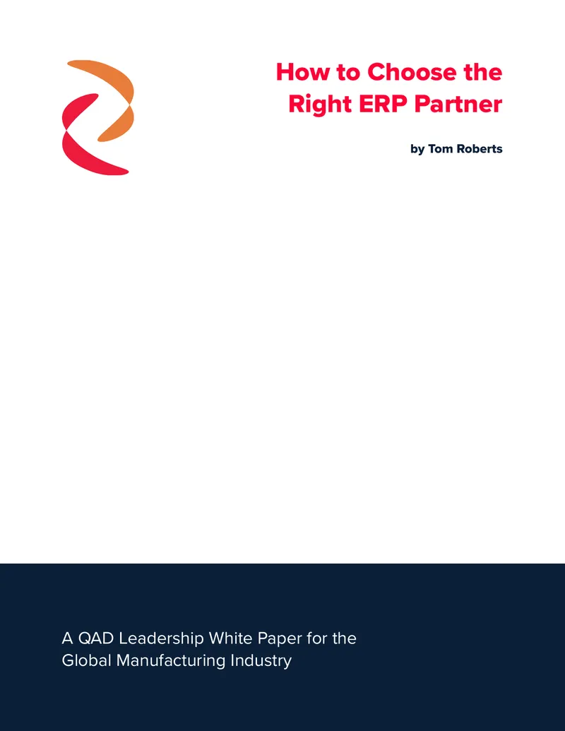 Choosing the Right ERP Partner for Manufacturing