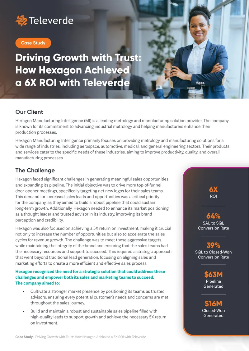 Case Study on Hexagon's Growth with Televerde