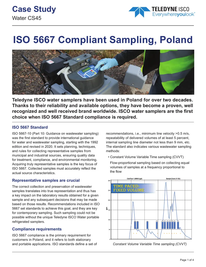 ISO 5667 Compliant Wastewater Sampling Practices
