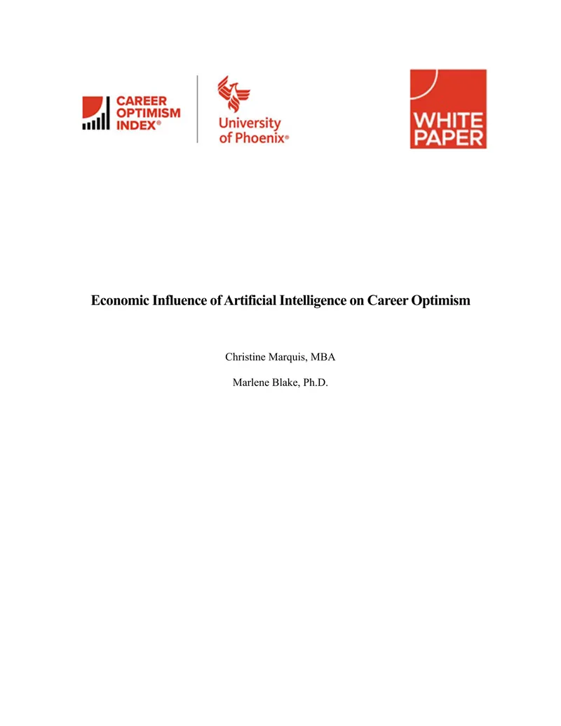 Economic Influence of Artificial Intelligence on Career Optimism
