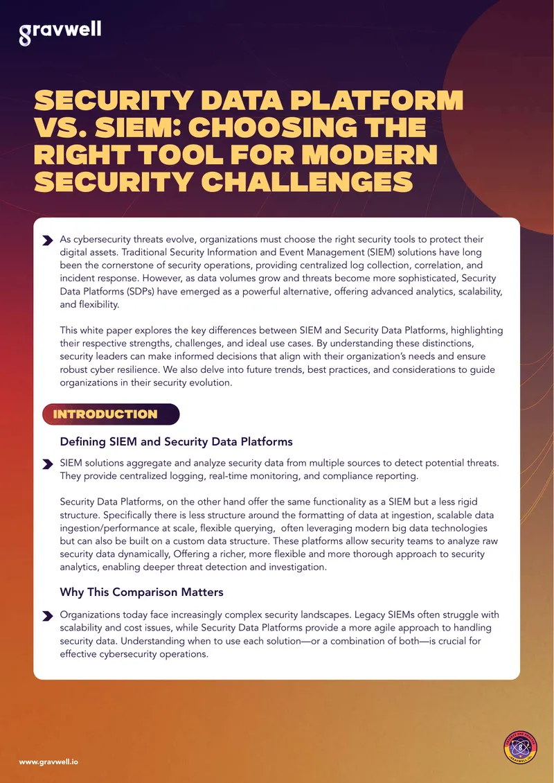 Security Data Platforms vs. SIEM for Cybersecurity