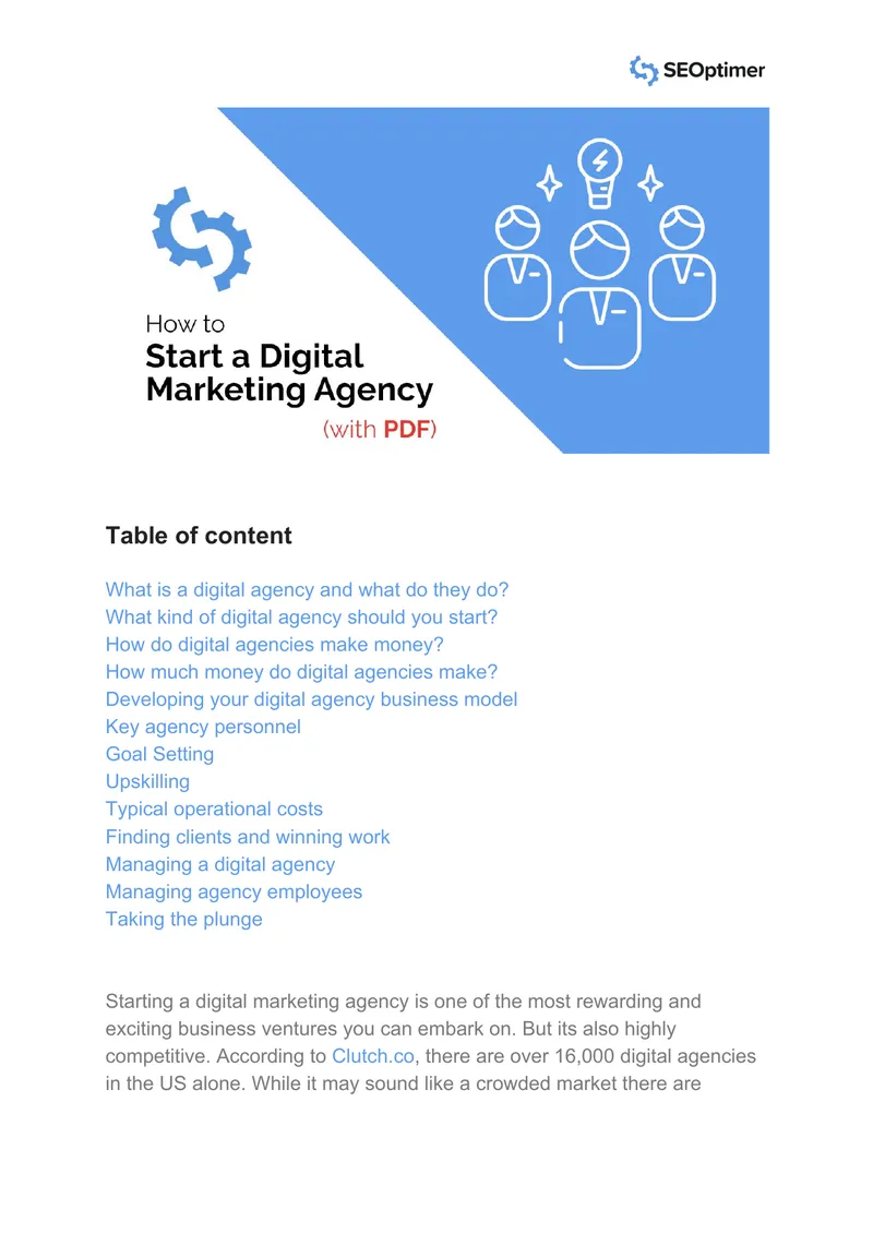 Guide to Starting a Digital Marketing Agency