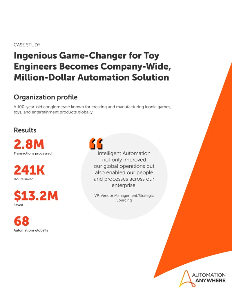 Automation Implementation Case Study for Toy Manufacturer