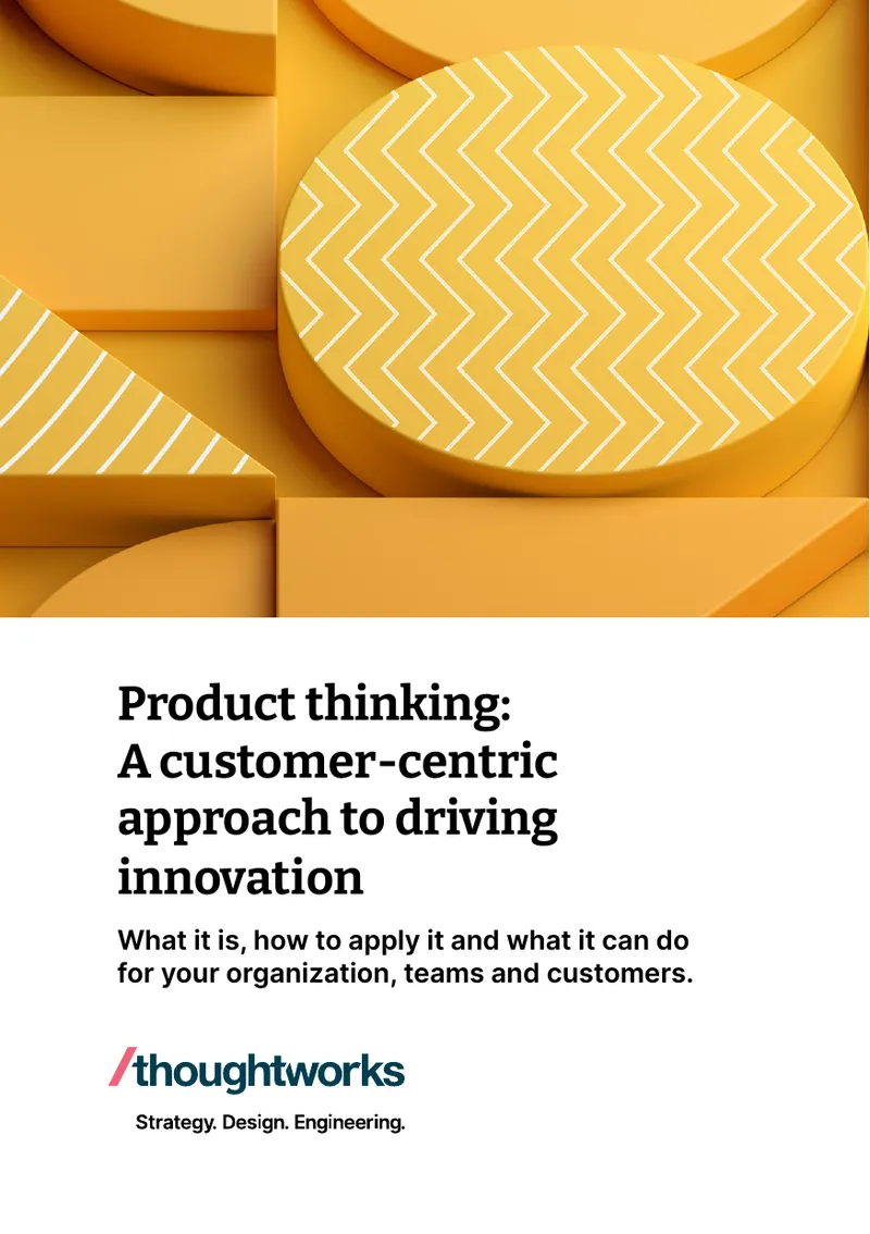 Product Thinking Approach for Innovation