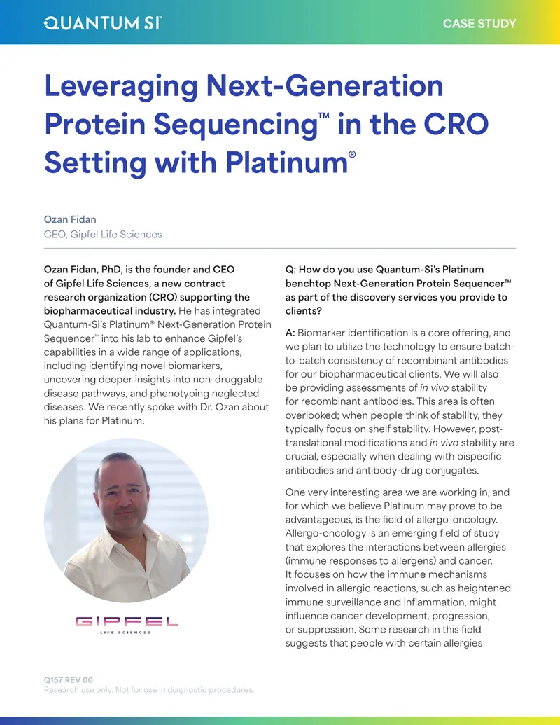 Leveraging Next-Generation Protein Sequencing in the CRO Setting