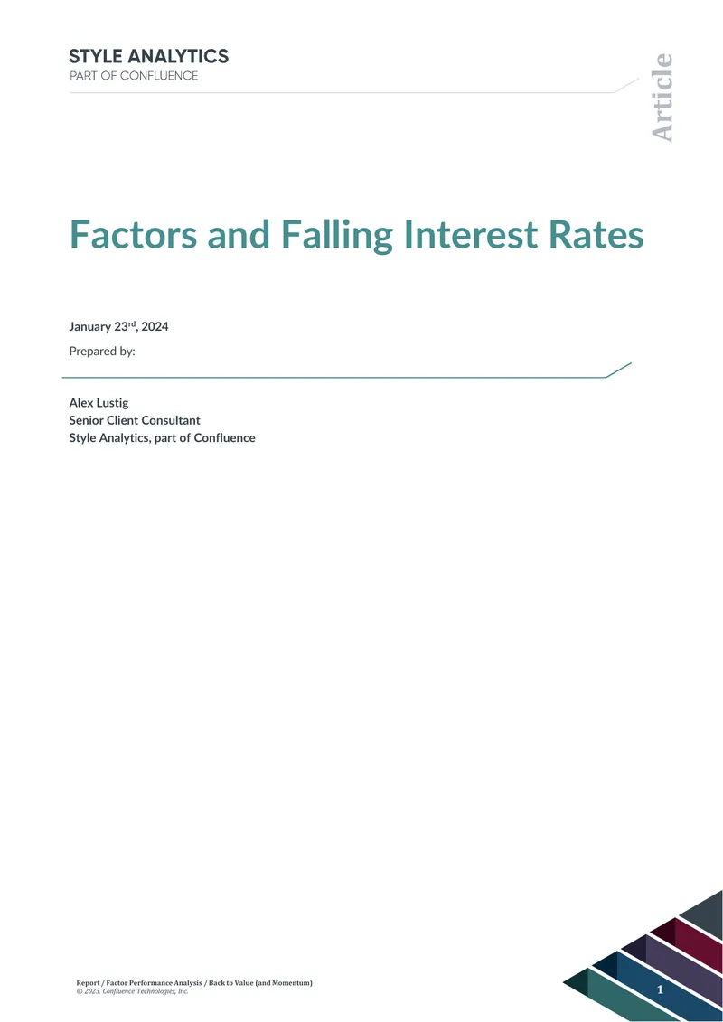 Factor Performance Analysis During Interest Rate Changes