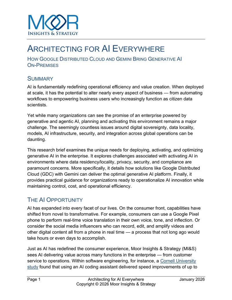 Architecting for AI Everywhere with Google Distributed Cloud
