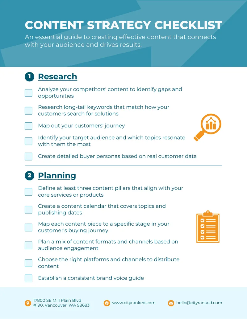 Content Strategy Checklist Guide