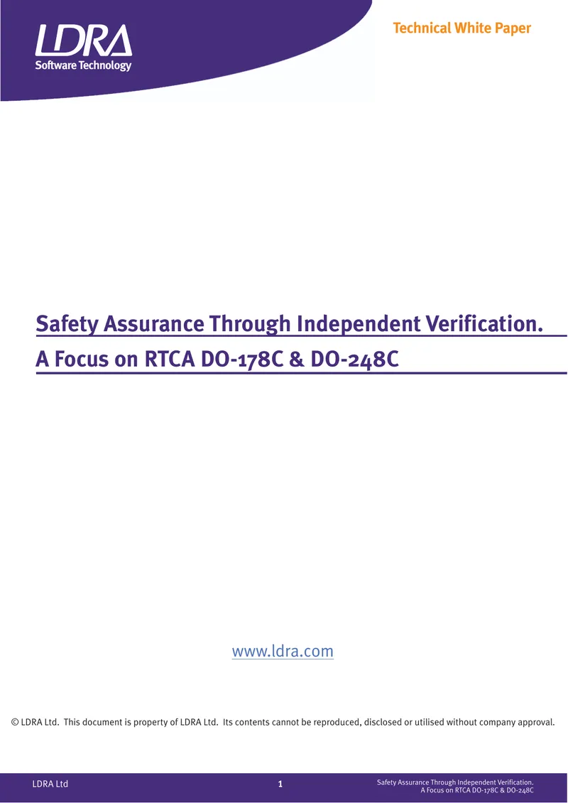 Safety Assurance Through Independent Verification