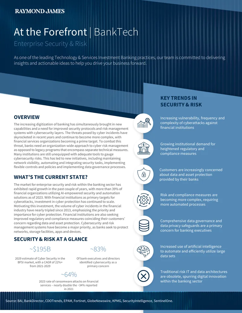 Enterprise Security and Risk Management in Banking