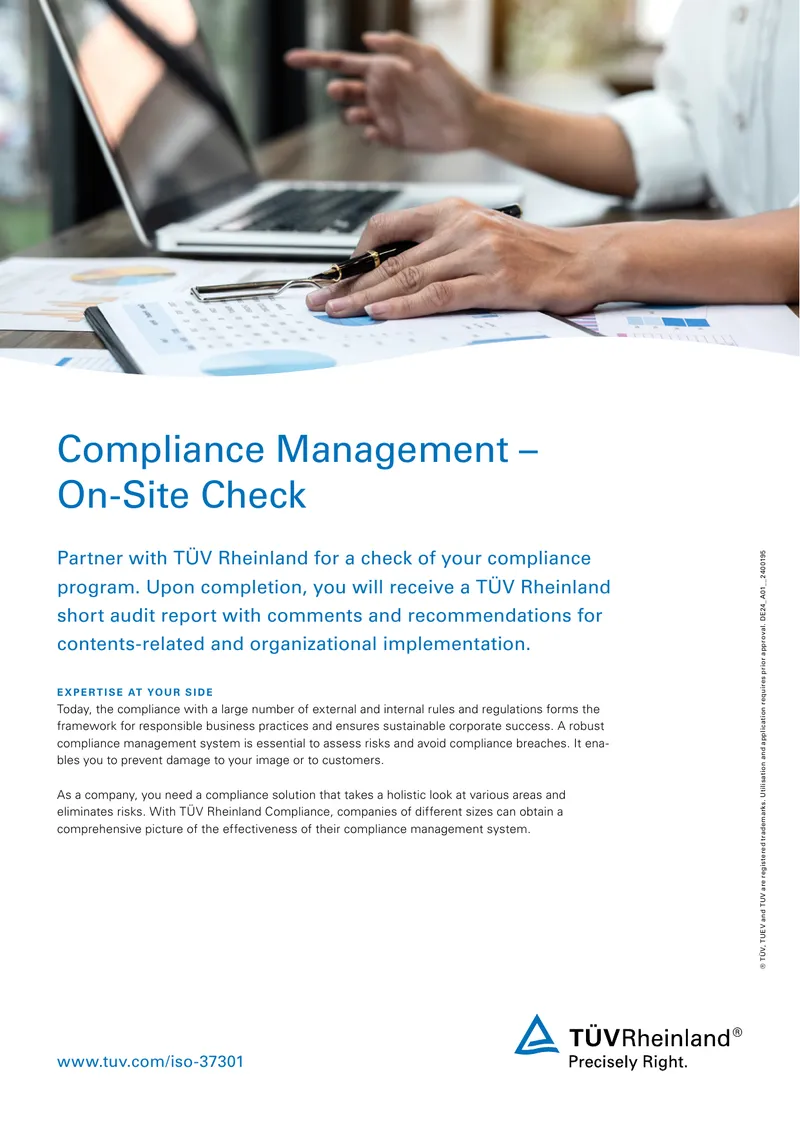 On-Site Compliance Check Service Overview