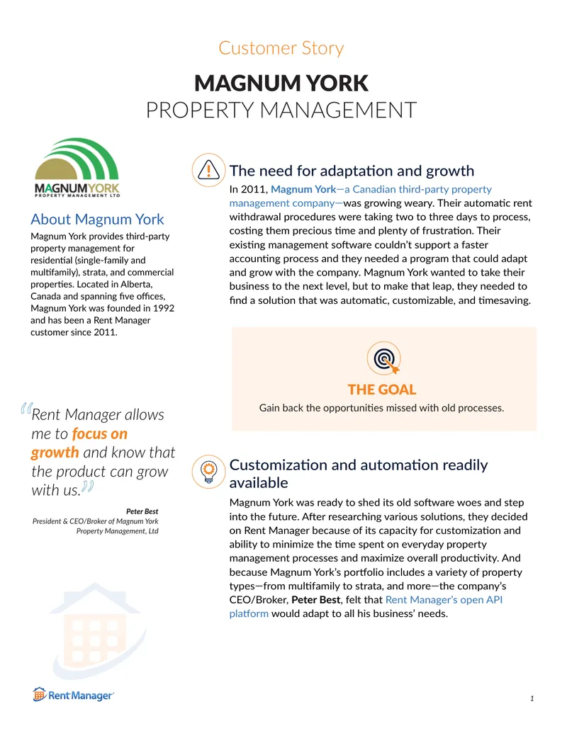Magnum York Property Management Software Transition