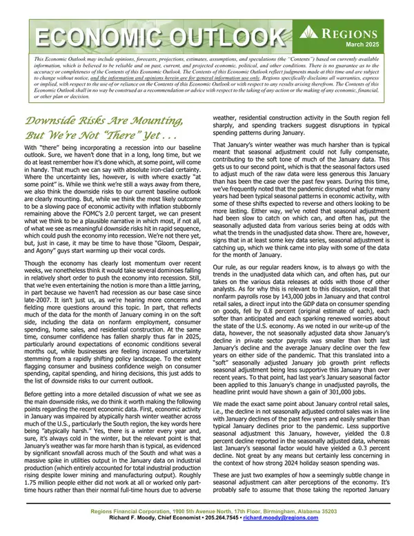 Economic Outlook and Downside Risks Analysis