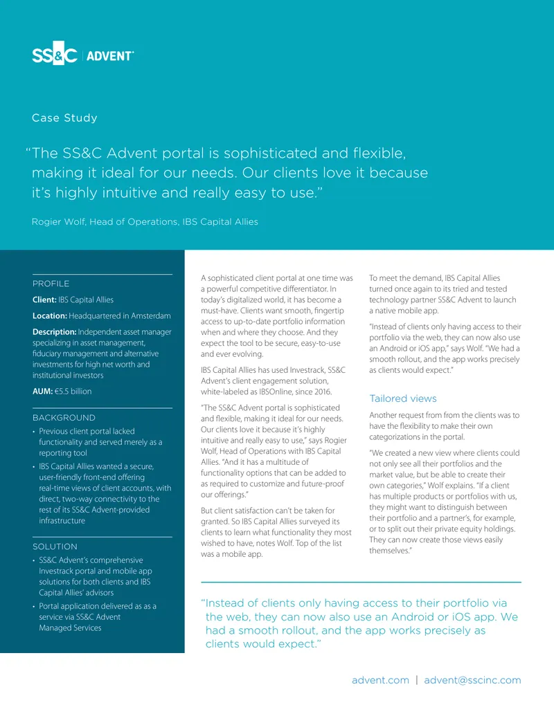Client Engagement Solution Implementation Case Study